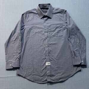 STRUCTURE SLIM FIT Men Long-Sleeved Black Shirt Sz L Pre-Owned Excellent